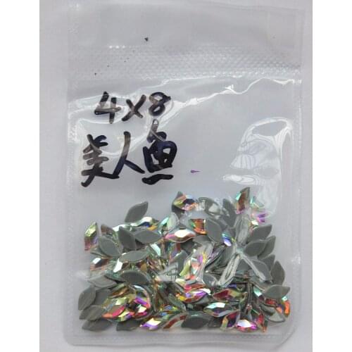 AAAA+ Best Quality 4x8mm Diamond Leaf Crystal Clear AB DMC Hot Fix Rhinestone More Shiny Super Bright Hotfix Iron On Stones