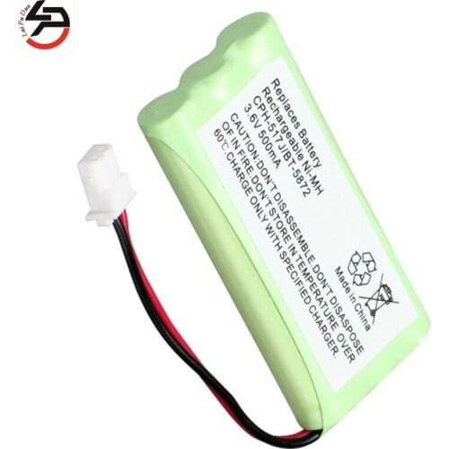 Laipuduo 2pcs High Quality New arrival Cordless Phone Rechargeable Battery 3.6 V 500 mAh for Vtech CPH-517J BT-5872