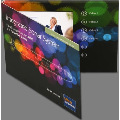 Free printing custom made 4.3inch Video booklet Universal screen Brochure Fashion Design Greeting Cards