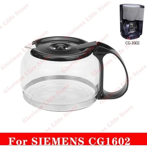 CG-1602 Glass Coffee Pot Suit For SIEMENS CG-1602 ousehold drip Coffee household Coffee Pot Glass Coffee machine accessories