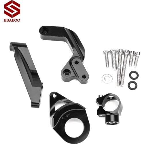 For Suzuki GSXR1000 GSXR 1000 2009-2015 Motorcross Adjustable Steering Stabilizer liner Damper Bracket Mount Support Kit