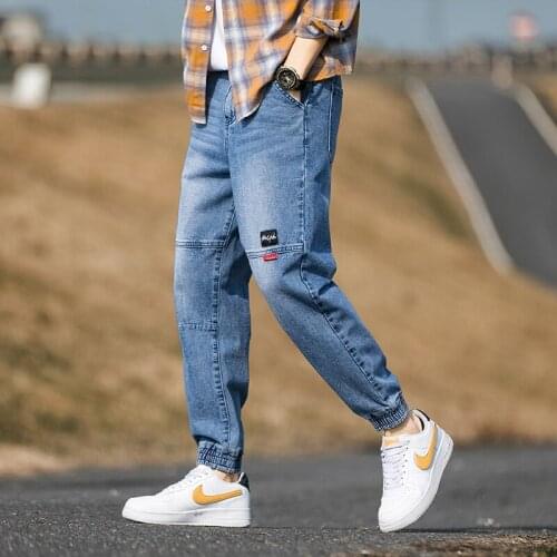 Junior Jeans Boys Popular Logo Loose Bundle Pants Junior and High School Students Fall Fashion Casual Pants 4XL