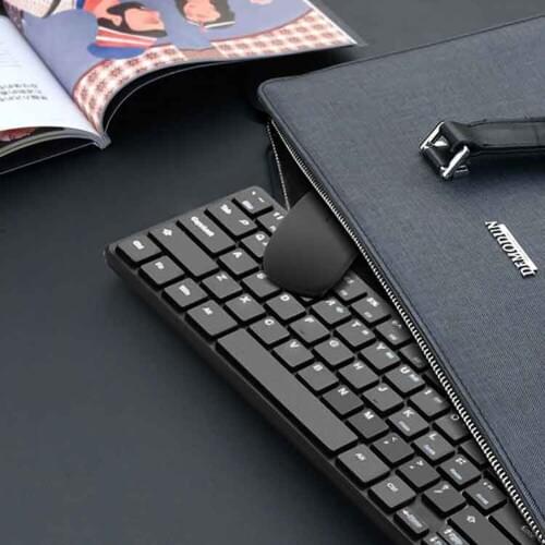 Ergonomic Mouse Keyboard 1200DPI Set Laptop Notebook Combo 2.4G Wireless PC for Household Computer Safety Parts