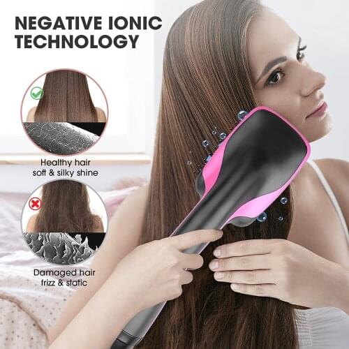 Hair Dryer Brush Electric Hot Air Comb Professional Hairdryer Hairbrush Travel Blow Dryer Comb Womens Hair Brush