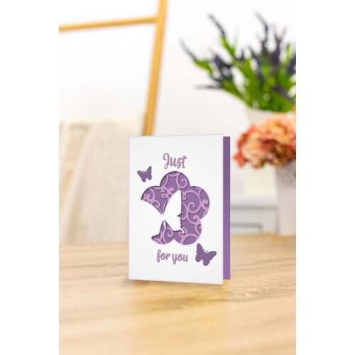 Butterflys Background Frame Metal Cutting Dies Cut Die Mold Card Scrapbook Paper Craft Knife Mould Blade Punch Stencils 2021