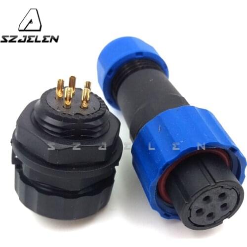 SD16TP-ZM , IP68 16mm Cable Connector 5Pin Waterproof & Dustproof Aviation Connector, LED wire connector 5pin plug socket
