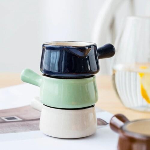 Japanese-style ceramic milk jug foaming pot cartoon milk jug coffee latte milk cup seasoning dish household small dish