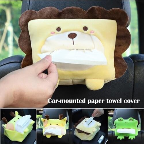 Cute Hanging Tissue Box Cartoon Tissue Cover Paper Holder for Car Home Bathroom M8617