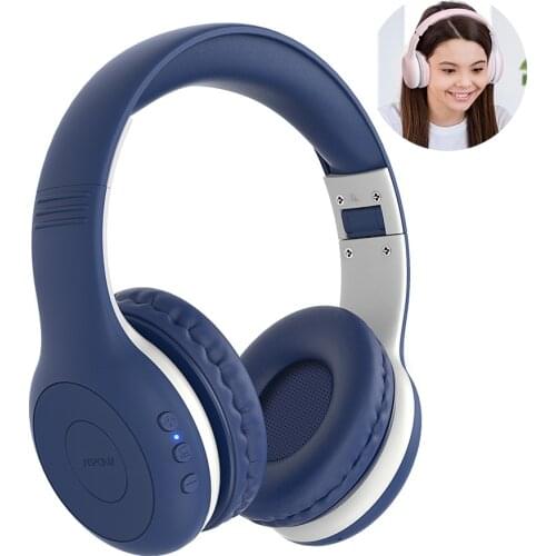 Mpow CH6 Plus Kids Headphones Bluetooth 5.0 Wireless Headphone with 16 Hour Playtime and Mic Foldable Headset for PC Cellphone