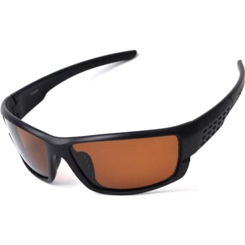 TAGION Sport Glasses Mens Polarized Sunglasses Night Vision Driving Goggles Yellow lenses Brown Glasses For Female