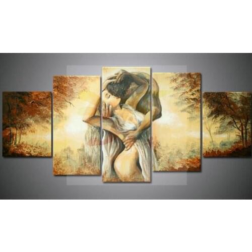Pangu couple body art decorative painting Restaurant Cafe Bar Hotel set beauty painting painting process