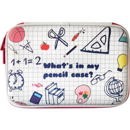 3D Cartoon Pencil Case Children EVA Waterproof Large Capacity Student Pen Stationery Box Make Up Cosmetic Storage Bag Organizer