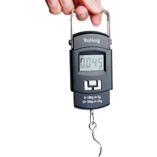 Hanging Scale 50Kg 10g Digital Scale Fishing Pocket Weight Scale Luggage Weight Balance Kg Lb JIN Food Metal Steelyard BackLight