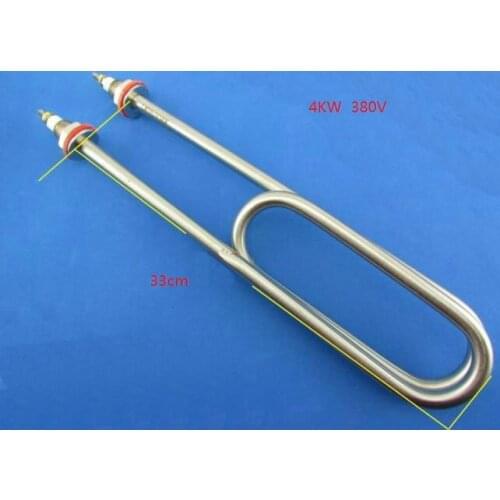 33cm length Indutrial Rice Cooker Parts Double U Stainless Steel Electric Heater 380V4KW