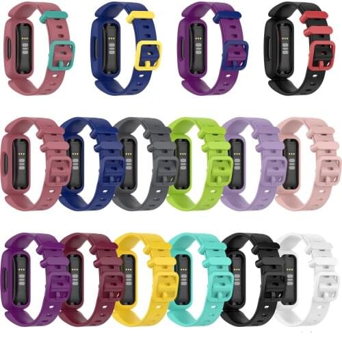 For Fitbit Ace 3 Smart Watch Band Soft Silicone Replacement Strap Fashion Sport Bracelet For Fitbit Inspire 2 Wristbands