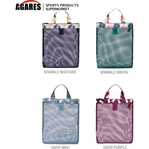 Large Capacity Mesh Transparent Storage Bag Swimming Pool Beach Phone Swimwear Shoes Storage Bag for Outdoor Camping Picnic