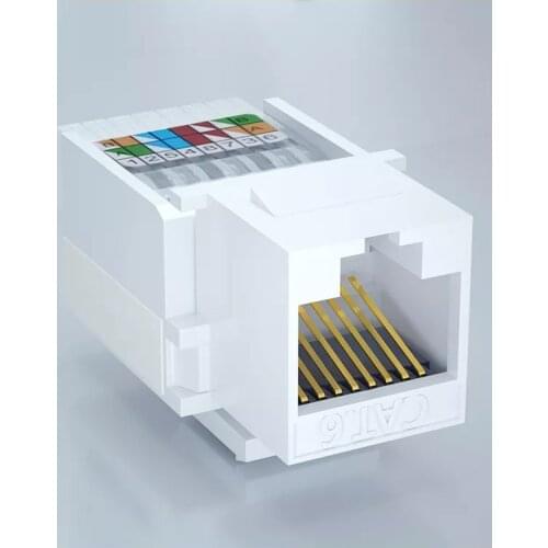 CAT5E CAT6 UTP network module RJ45 CAT5E CAT6 Network Module connector Information socket Computer Outlet cable adapter Keystone