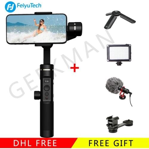Feiyutech SPG 2 Smartphone Handheld 3 Axis gimbal Stabilizer for Iphone XS Sumsung Gopro Steadicam PK ZHIYUN Smooth 4 DJI OSMO 2