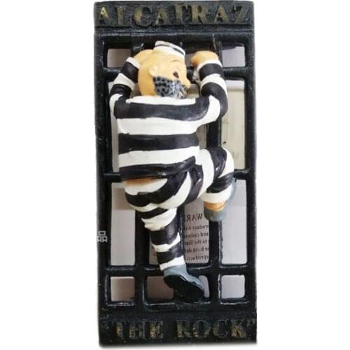 US Travel California San Francisco Alcatraz Prison Break Souvenir Fridge Magnet