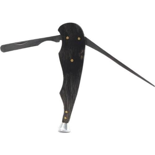 Black wood steel smoke pipe cleaning knife black three-in-one pipe knife portable pipe smoking accessories