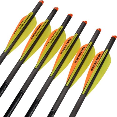 12X 22" Carbon Crossbow Bolt 8.8mm Easton Vane Arrows Screw Field Point Moon Knock Archery Bow Outdoor Hunting Free Shipping