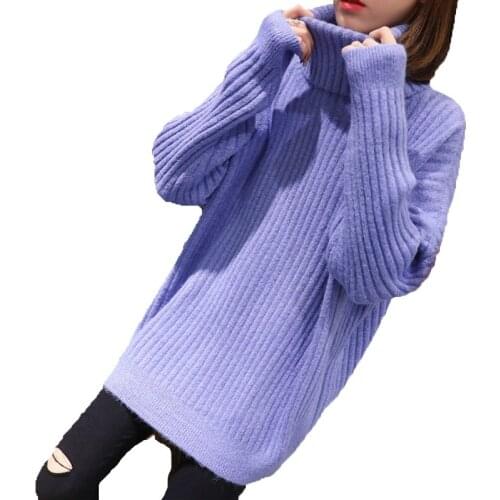 Knitted Pullovers Women Sweaters 2020 New Autumn Long Sleeve Half Turtleneck Fashion Striped Pullover Pull Woman Knit Top