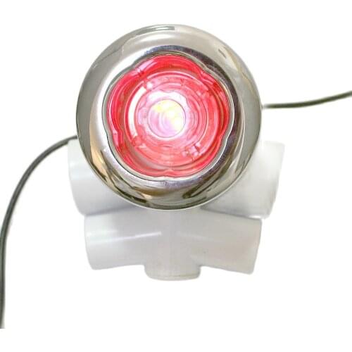 6pcs recessed waterproof RGB LED underwater massage hot tub water jets led light with 1pc light controller and 1pc adapter