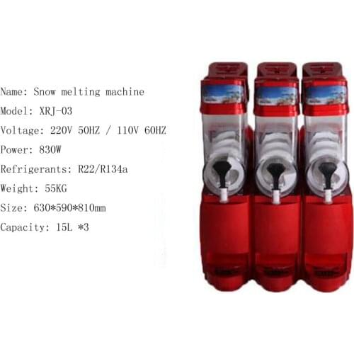 High Quality Snow Melting Machine Commercial Three Cylinder Smoothie Juicer Fast Cooling Speed