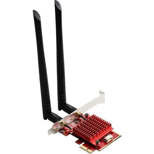 WiFi 6 Wireless Network Card AX200 Dual-Band Gigabit 2.4G+5.8G Bluetooth 5.0 PCIE Desktop Computer Network Card for PC