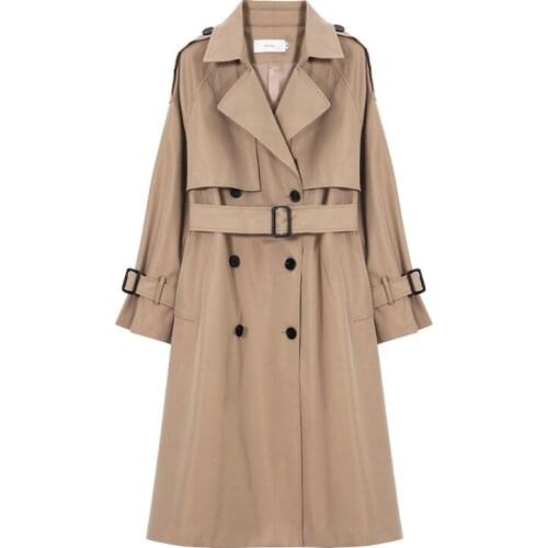 Elegant temperament ladies coat 2020 new short waist slim slimming windbreaker