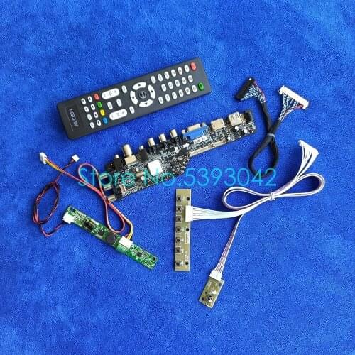 3663 DVB 1920*1080 LCD panel controller drive board kit USB VGA AV 30 Pin LVDS WLDE Fit M215H3/M236H3/M270H3 digital signal