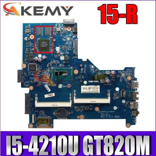 AKemy Laptop motherboard For HP Pavilion 15-R 250 G3 Core I5-4210U Mainboard ZS050 LA-A992P 780120-001 780120-501 N15V-GM-S-A2