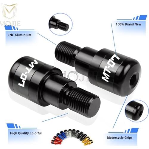 Motorcycle CNC Aluminum Handle Bar Handlebar Grips Ends Slider Falling Protector For YAMAHA MT-07 MT07 MT 07