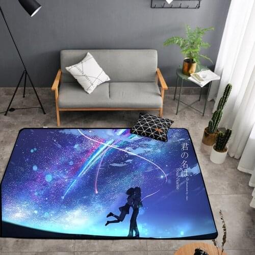 Anime Your Name Kiminonawa Door mat Rug Carpet Floor Bedroom Doormat Non-slip Mat Cartoon Gifts