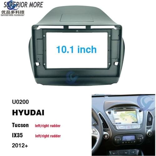 2 DIN 10.1 Inch Car Radio Fascias for HYUDAI TUCSON IX35 2012 Dashboard Frame Installation Dvd Gps Mp5 Android Multimedia player