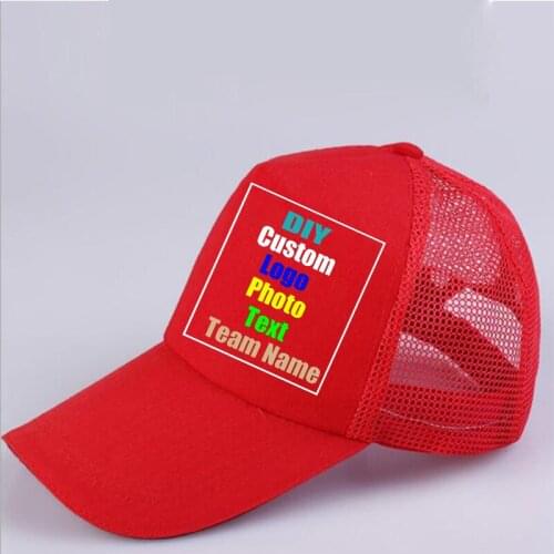 Advertising caps custom baseball hat peak cap travel team work cap print logo men and women sun hat print