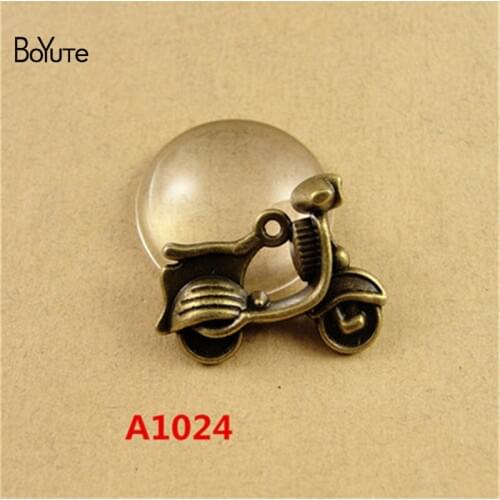 BoYuTe (60 Pieces/Lot) 23*18*6MM Antique Bronze Plated Alloy Bicycle Motorcycle Charm Pendant Bracelets Necklace Jewelry Making