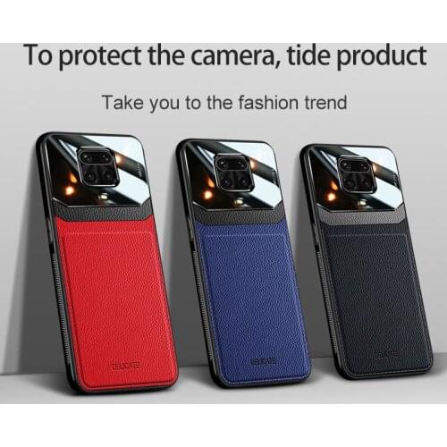 50pcs/Lot Back Phone Case For Xiaomi Redmi Note 9 10 K40 Pro Max Poco F3 11i 9A 9C 10X Organic PC Grained Pattern Leather Coque