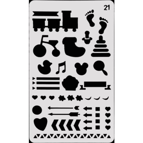 Children Layering Stencils Drawing Color Spray stencil DIY Scrapbook photo album Decorative Embossing DIY Card Crafts