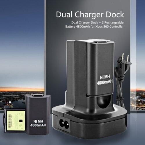 For X Box Xbox 360 Battery Charger Controller Pack Stand Gamepad Charging Dock Portable Support Remote Control Base Game Console