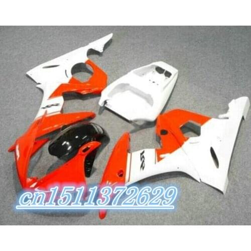 Dor-high quality YZF R6 2003 2004 2005 fairing kits YZF R6 fairing kit 03 04 05 for red white D