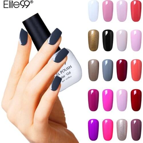 Elite99 8ml Profeesional Colorful UV Gel Polish Soak Off UV LED Nail Art Varnishes Gel Polish Vernis Semi Permanent Nail Gel