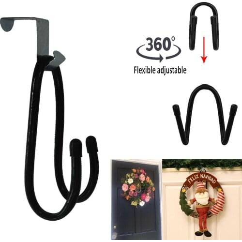 Merry Christmas Ornaments Santa Claus Banner Flag Door Hanging Decoration Hook