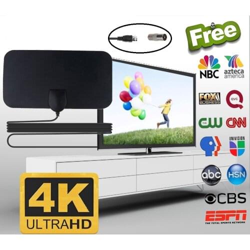 HDTV Antenna Set Support 1080P 50-60 Miles Range Digital Antenna Channels with Amplifier Signal Booster GDeals