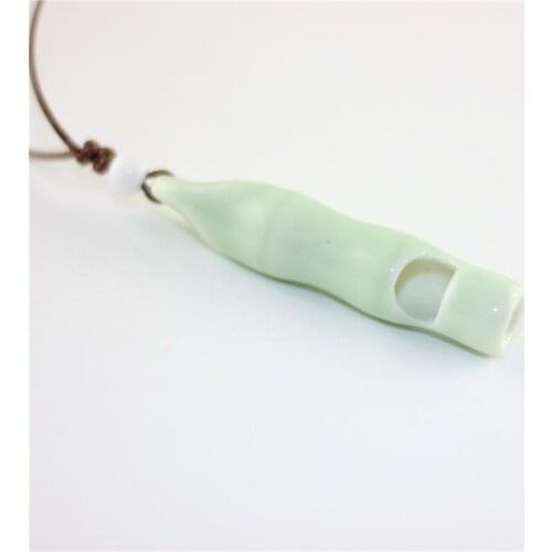 Ceramic Necklace Decorative Whistle Design Porcelain Necklace Pendant Necklace Ethnic Style Necklace Jewellery Accessories