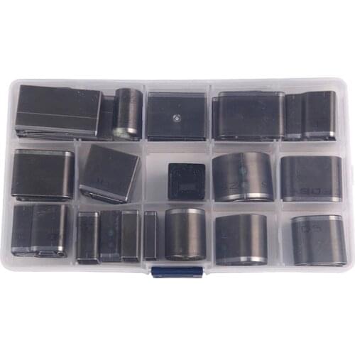 LMDZ 52Pcs Shaped Style One Hole Hollow Punch Cutter Set Punching Tool for Leather Belt Phone Holster Leather Craft DIY Tool