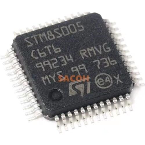 2PCS/lot New OriginaI STM8S005C6T6 STM8S005 LQFP32 Single chip microcomputer MCU 8-bit microcontroller chip