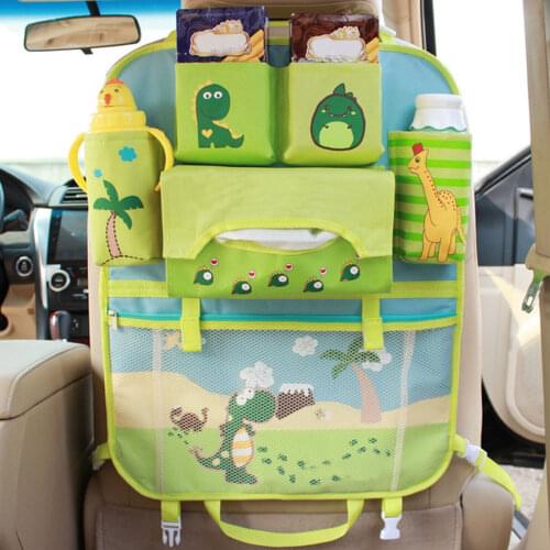 Cartoon Multifunctional Waterproof Baby Stroller Bag Baby Universal Hanging Basket Car Seat Storage Bag Stroller Accessories