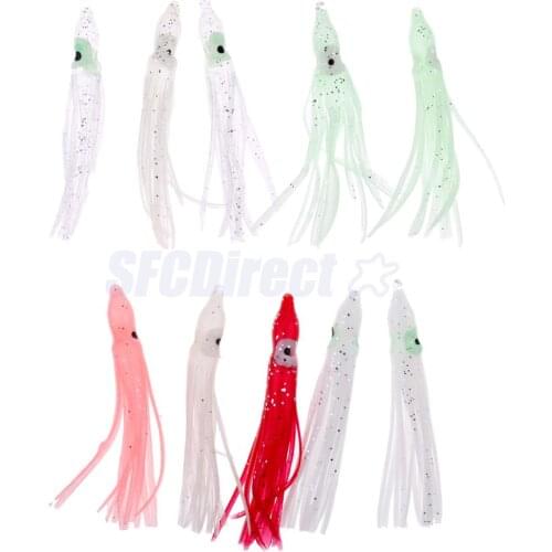 10pcs Squid Lure Soft Baits Octopus Squid Skirt Lure Sea Fishing Accessories