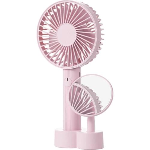 Rechargeable battery fan small portable fan mobile air conditioner mini air conditioner Handheld Mini Electric Fan with mirror